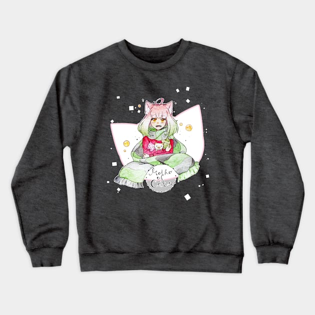 Nekochaya - Mother of Cats Crewneck Sweatshirt by lunatic-neko